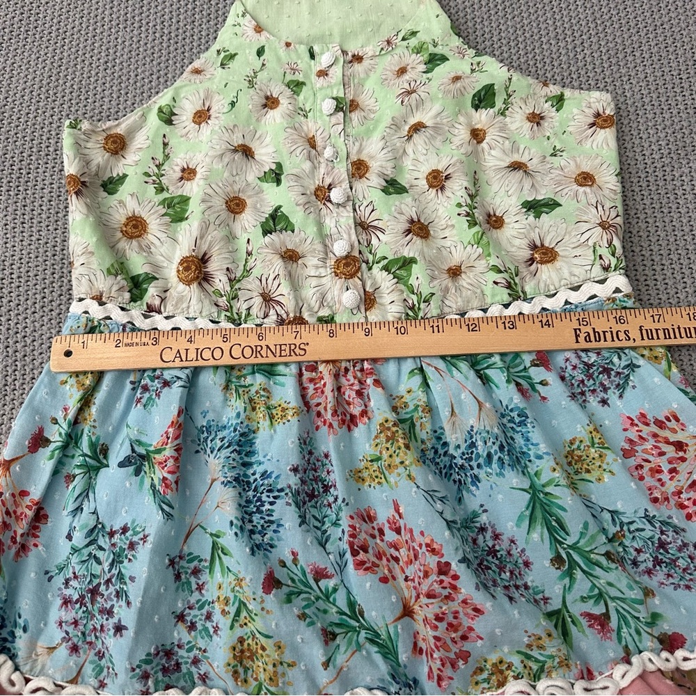 Farm Rio Mixed Floral Halter Dress Size Small - Picture 12 of 16
